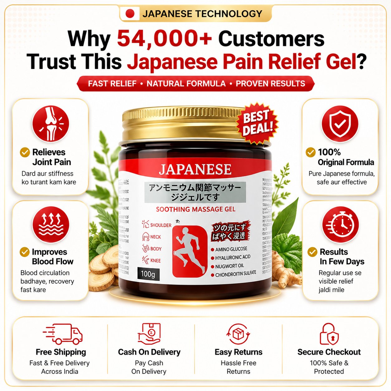 🔥 Quick Relief™ Japanese Pain Relief Gel | Buy 1 Get 1 FREE